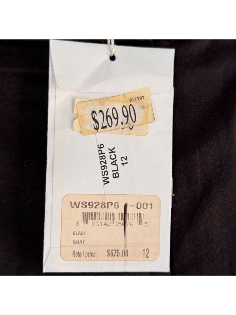 TSE Womens Pleated Black Skirt Size 12 Silk Designer Cocktail Office Career New - Picture 4 of 16